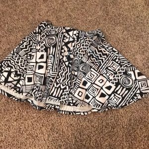 Tribal print skater skirt